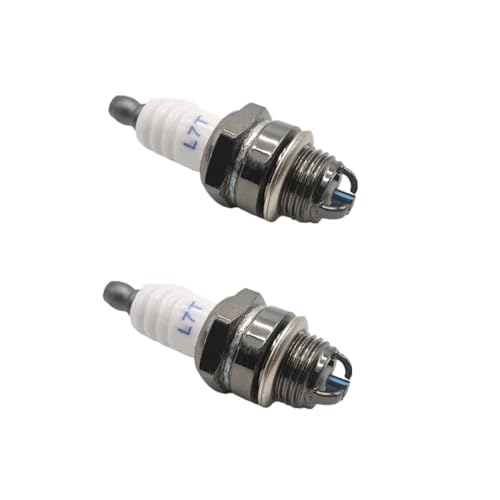 Dreiseitige Polzündkerze L7T 2-Takt Passend for Elektroden-Kettensägenbürste Cu-Motor 2500 3800 4500 5200(2pcs White) von PhGKBz
