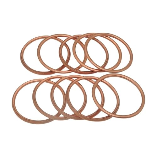 Motorrad Auspuffrohr Dichtung Fit for Hon CB1100 00-03 CB1300 97-99 CB750 91-03 CBR1100 97-08 XRV750 93-03 Kaw ZZR600 05-06(10pcs) von PhGKBz