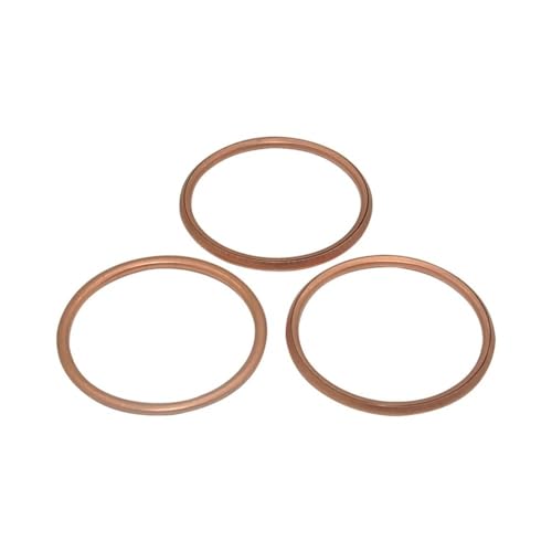 Motorrad Auspuffrohr Dichtung Fit for Kaw ZX-10R ZX10R 11-18 ZX-10RR ZX10RR 17-18 ZX-6R ZX6R 98-17 ZX-6RR ZX6RR 03-06(3pcs) von PhGKBz