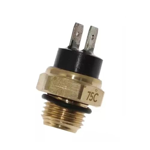 Passend for Motorrad M16 65/75/80/85/90/95 ° Wassertemperatursensor Kupfer Kühler Kühlmittellüfter Wassertemperatur Thermostatschalter Sensor(75) von PhGKBz