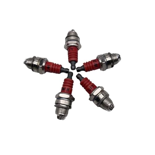 Passend for STI 017 018 021 023 024 025 026 MS 170 180 190 200T 250 261 270 2500 3800 4500 5200 Zündkerze L7T 2-Takt-Elektrode(5PCS-red) von PhGKBz
