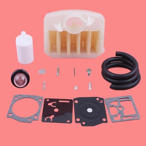 Vergaser Reparatur Rebuild Kit Fit for Hus 340 345 350 353 346XP Öl F Linie Primer Bul Kettensäge Ersatzteile Ersetzen Teile von PhGKBz