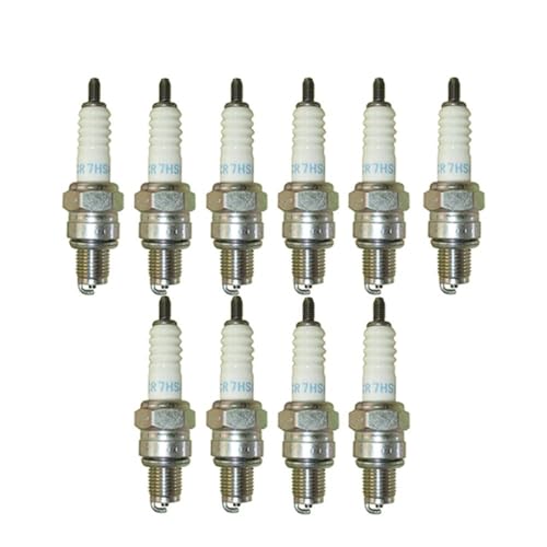 Zündkerze CR7HSA Passend for Hon CRF80F TRX90 XR100R XR80R Kaw KLX140 KSF50 90 Kym Peop 150 Pol OUTL 50(10pcs) von PhGKBz