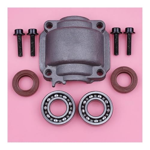 Zylinder-Motorwannenbasis mit 4 Schrauben, passend for MS180 MS170 018 017 MS 180 170 Kettensäge, Ersatzteil, Kurbellager, Öldichtung von PhGKBz