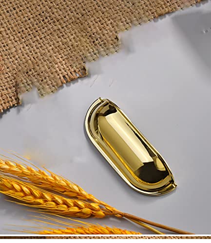 PhIree 2 Stück Türgriffe Für Küchenschubladen, Schränke, Messing, Muschelgriffe, Halbmondförmige Küchenschrank-Hardware (7796-Pvd)/Copper/8860-Bright Gold von PhIree