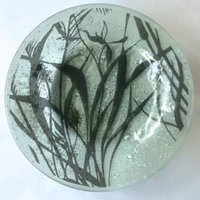 Handgemachte Schale "Schilf Und Rauschen" - Wilding Range Hergestellt Aus Recycelten Materialien Zu Verschmolzenem Glas Geschenk von PhaedraGlassGifts