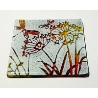 Handgemachte Untersetzer Oder Fliesen - Kuh Petersilie Lebendiges Rot & Gelb Hergestellt Aus Recycelten Materialien Zu Verschmolzenen Glasgeschenken Handgemachte Untersetzer Oder Fliesen - Kuh Petersilie Lebendiges Rot & Gelb Hergestellt Aus Recycelten Materialien Zu Verschmolzenen Glasgeschenken von PhaedraGlassGifts