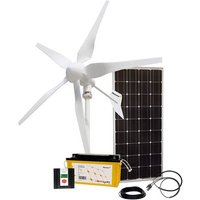 Phaesun 600297 Hybridkit Solar Wind One 1.0 Windgenerator Leistung (bei 10m/s) 400W 12V von Phaesun