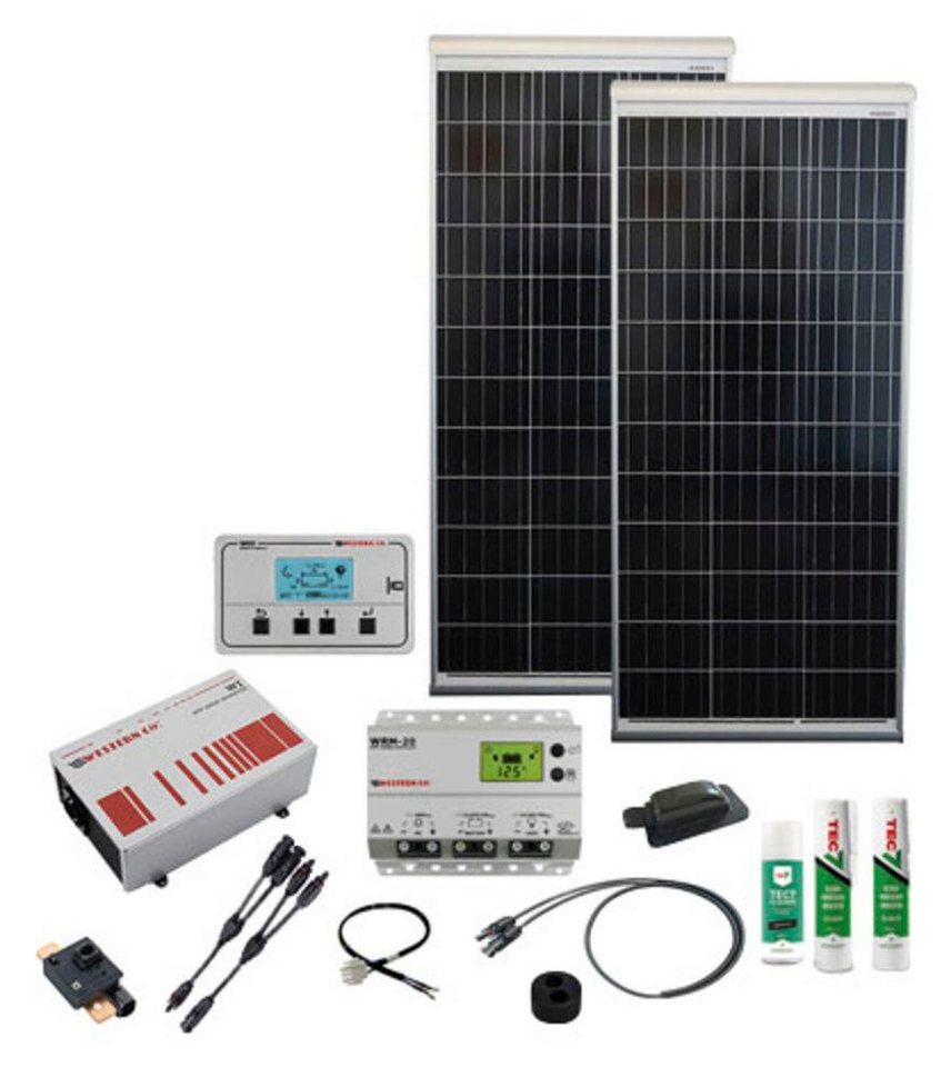 Phaesun Solaranlage Caravan Kit, Base Camp Aero, MPPT DC240W AC400W, 12V, 120 W, Monokristallin, (Komplett-Set) von Phaesun
