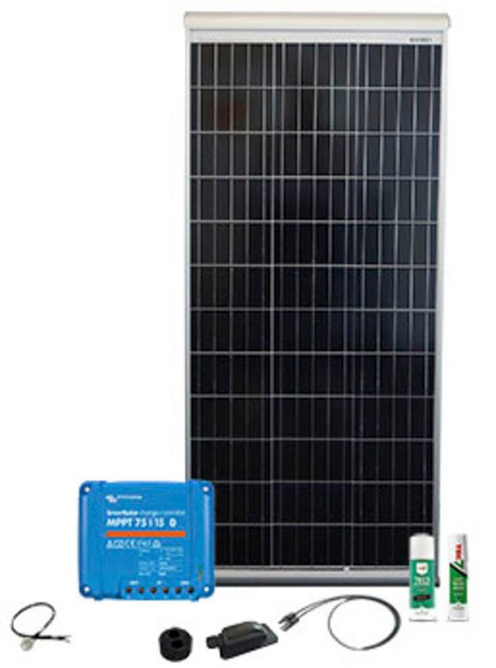 Phaesun Solaranlage Caravan Kit, Base Camp Aero MPPT SMS15 120 W, 120 W, Monokristallin, (Komplett-Set) von Phaesun
