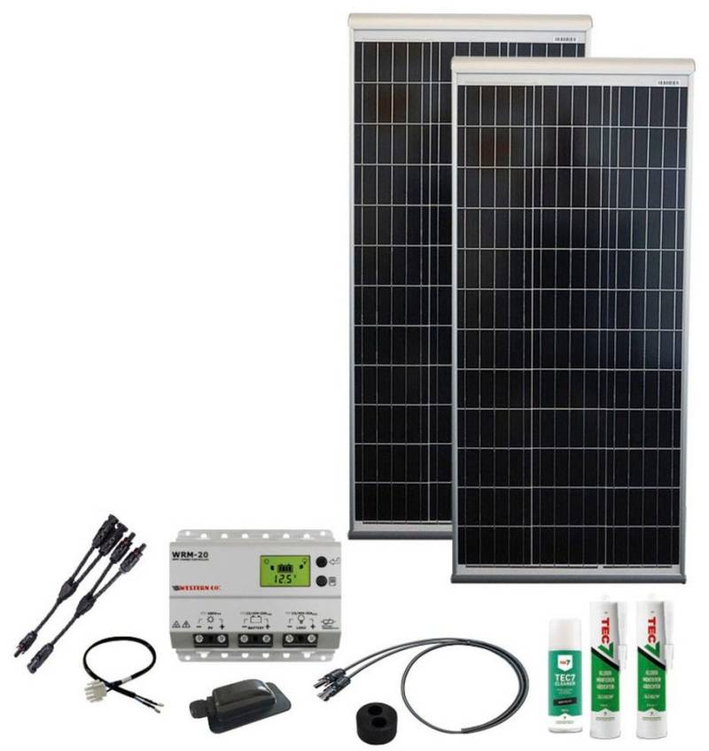 Phaesun Solaranlage Caravan Kit, Base Camp Aero MPPT WRM20 240 W, 120 W, Monokristallin, (Komplett-Set) von Phaesun