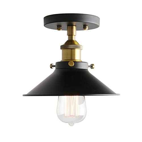 Phansthy Metall-Schirm Deckenleuchte Pendelleuchte Hängeleuchte Vintage Hängelampe Pendelleuchten Loft-Deckenlampe im Landstil (antike Farbe) von Phansthy