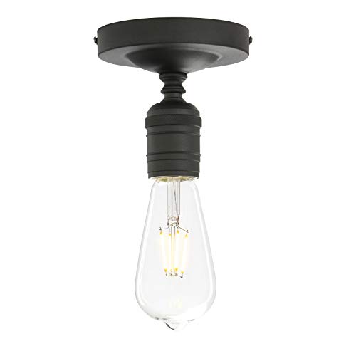 Phansthy Deckenlampe Vintage Deckenleuchte, Lampe, Wohnzimmerlampe, Schlafzimmerlampe, Küchenlampe, Deckenstrahler Industrie Hängeleuchte Hängelampen Pendelleuchte (Schwarz Farbe) von Phansthy
