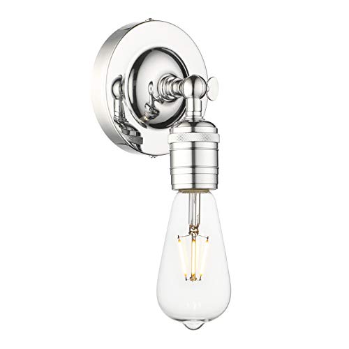 Phansthy Loft-Wandlampe Vintage Industrie Wandleuchte Wandbeleuchtung Schicke schlichte Wandleuchte Industrial Style (Chrome Farbe) von Phansthy