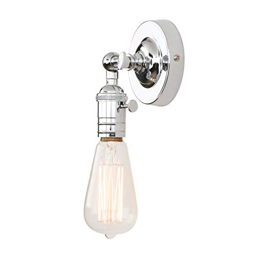Phansthy Vintage Wandleuchte Wandlampe Wandbeleuchtung Industrie Wandleuchten Loft-Wandbeleuchte Küchenwandleuchte Spiegeleuchte Badezimmerleuchte (Chrome Farbe) von Phansthy