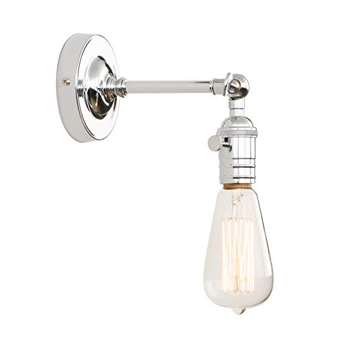 Phansthy Wandleuchte Wandbeleuchtung Wandleuchten Vintage Wandlampe Industrie Loft-Wandbeleuchte Küchenwandleuchte Spiegeleuchte Badezimmerleuchte (Chrome Farbe) von Phansthy