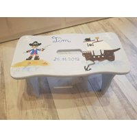 Kinderhocker, Süsser Hocker Handbemalt Kinderzimmer, Badezimmer Kinderhocker, Süsser Hocker Handbemalt Kinderzimmer, Badezimmer von Phantasylandshop