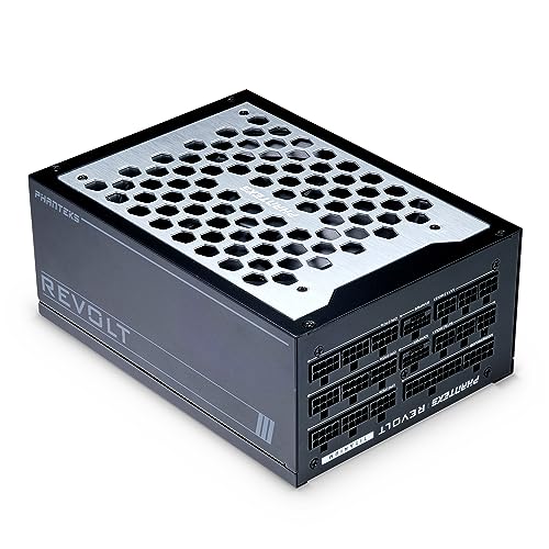 Phanteks (PH-P1600TR_BK01C) Revolt 1600W 80PLUS Titanium, ATX 3.0, PCIe 5.0, voll modular. Nur Netzteil, Schwarz von Phanteks