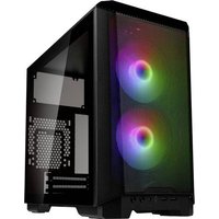 Phanteks Eclipse P200A Mini-Tower Gaming-Gehäuse, PC-Gehäuse Schwarz 2 Vorinstallierte LED Lüfter von Phanteks