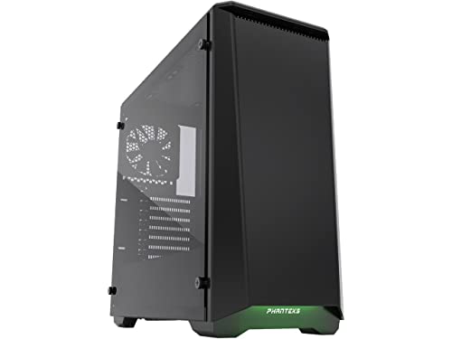 Phanteks PH-EC416PTG_BK Eclipse P400 Steel ATX Mid Tower Case Satin Black, Tempered Glass Edition Cases von Phanteks