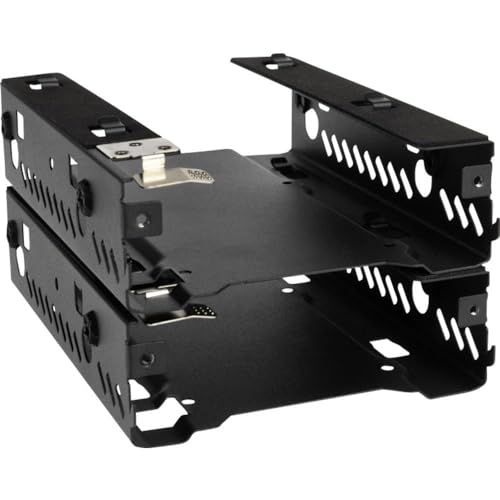 Phanteks Stapelbare 3,5-Zoll-Festplattenhalterungen, Duo-Pack-Gehäuse PH-HDDKT_03, schwarz von Phanteks