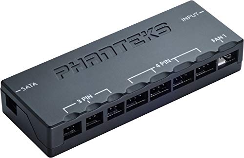Phanteks Universal Lüftersteuerung, PH-PWHUB_02 - Low Profile Design, Universal Lüftersteuerung, Magnetgehäuse, DREI Geschwindigkeitsmodi mit Fernbedienung von Phanteks