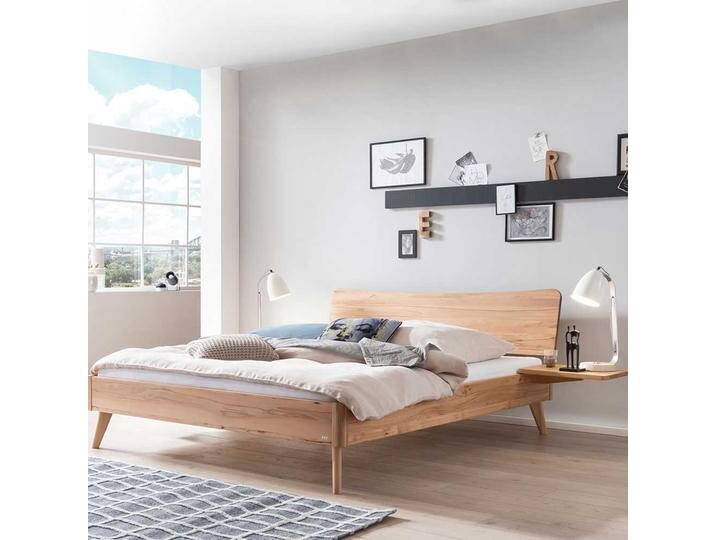 140x200 cm Massivbett aus Wildbuche Holz Oberfläche geölt von Pharao24.de