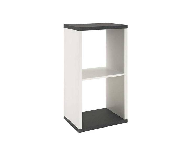 2 Fächer Regal in Weiß Grau 30 cm tief von Pharao24.de