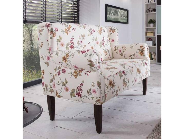 2 Sitzer Sofa Esszimmer mit Blumenmuster Landhaus von Pharao24.de