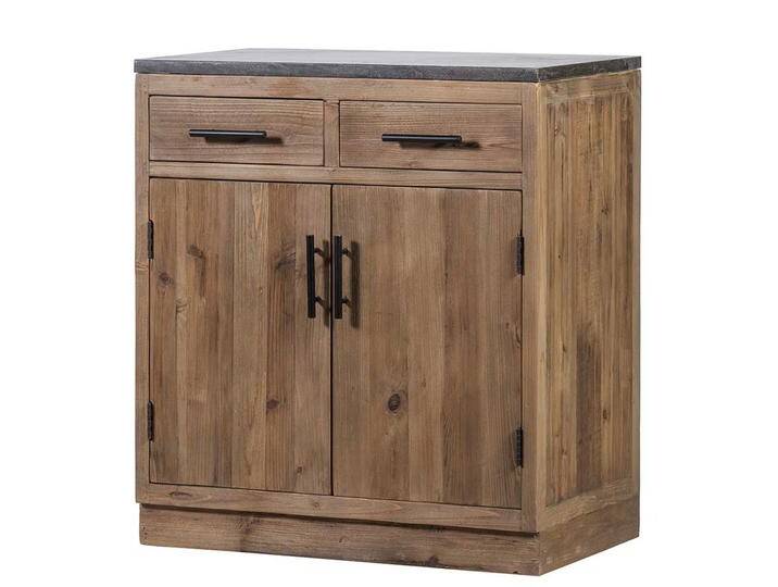 2 türiger Küchenunterschrank mit zwei Schubladen Vintage Look von Pharao24.de