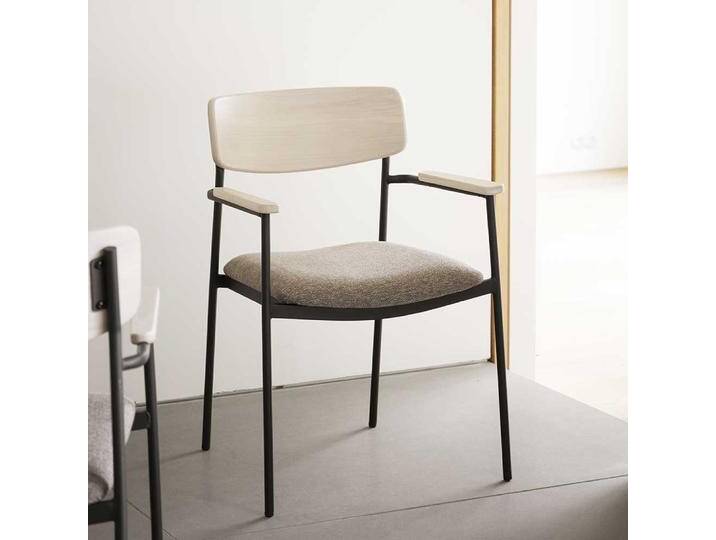 Armlehnstuhl Esszimmerarmlehnstuhl im Retrostil mit Rückenlehne aus Holz (2er Set) von Pharao24.de