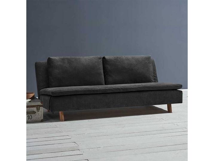 Ausklappbares Sofa schwarz in modernem Design Made in Germany von Pharao24.de
