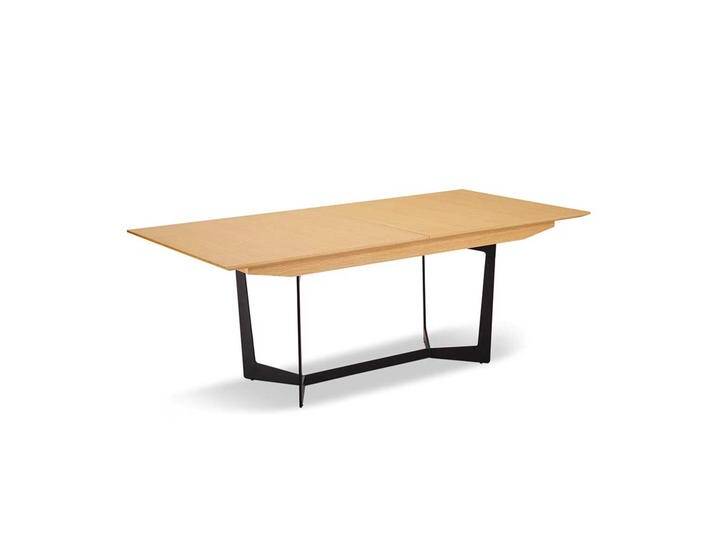 Ausziehtisch mit Eiche furniert Retrostil von Pharao24.de
