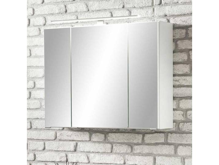 Bad Spiegelschrank in Weiß 80 cm breit von Pharao24.de
