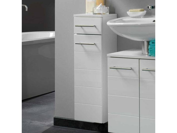 Bad Unterschrank in Hochglanz Weiß von Pharao24.de