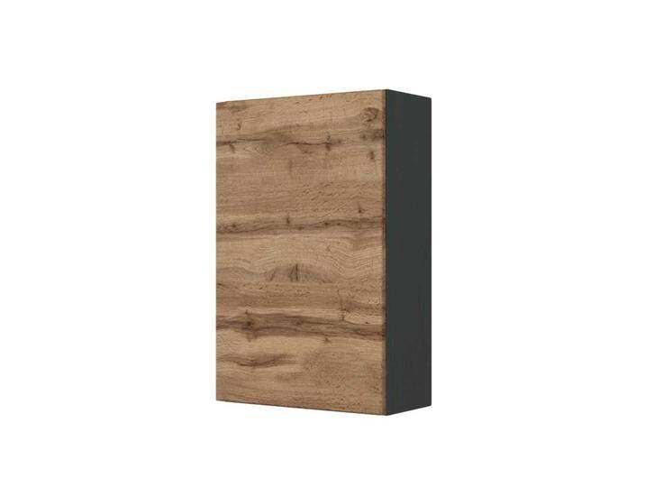 Badezimmer Hängeschrank in Wildeichefarben und Anthrazit 40 cm breit von Pharao24.de