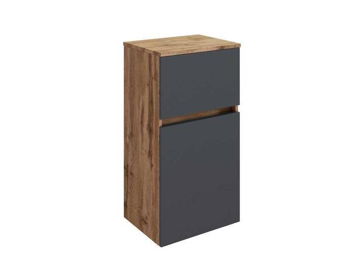 Badschrank in Wildeichefarben und Anthrazit Stand- und Wandmontage Badschrank in Wildeichefarben und Anthrazit Stand- und Wandmontage von Pharao24.de