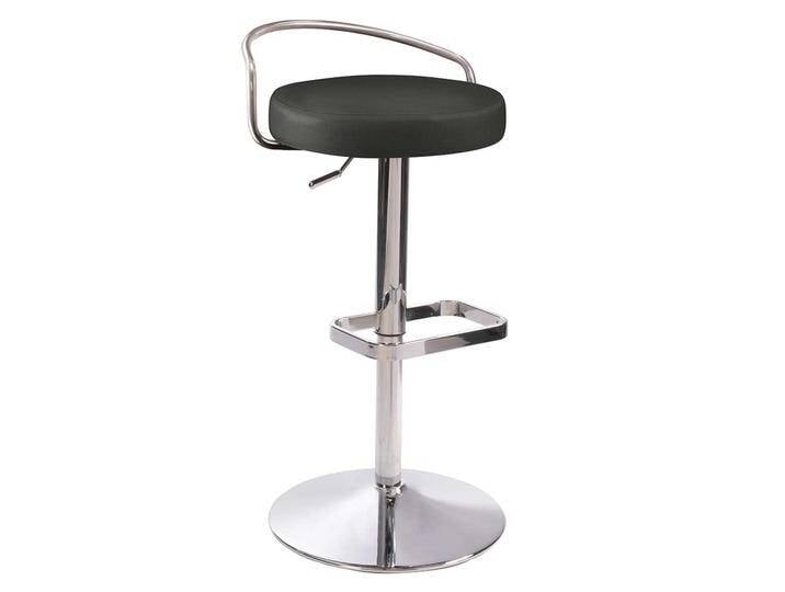 Barhocker Design durch Gasdruck höhenverstellbar Rückenlehne aus Metall von Pharao24.de
