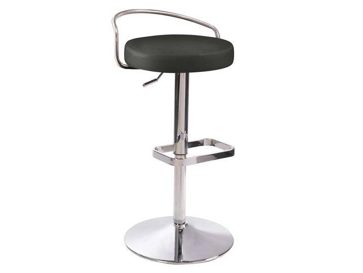 Barhocker Design durch Gasdruck höhenverstellbar Rückenlehne aus Metall von Pharao24.de