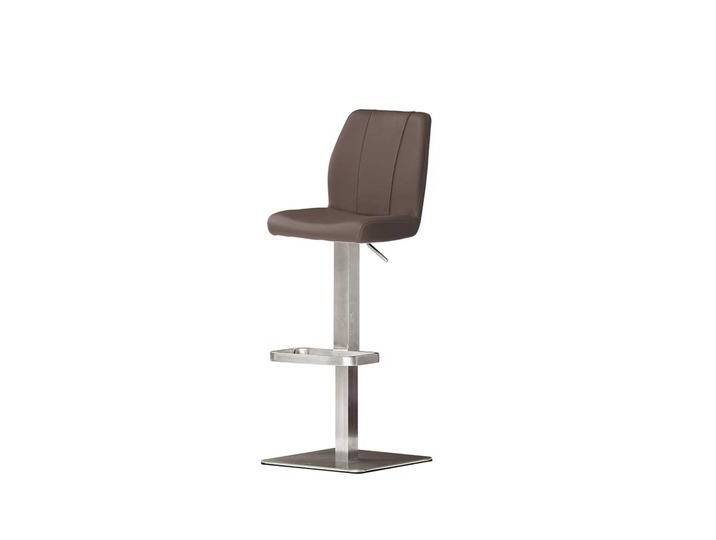 Barhocker mit Rückenlehne Edelstahl von Pharao24.de