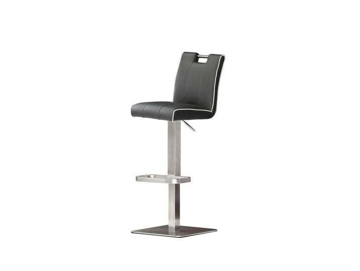 Barhocker mit Rückenlehne Grau von Pharao24.de