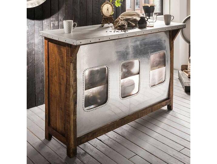 Bartresen im Industriedesign Mangobaum Massivholz und Aluminium Bartresen im Industriedesign Mangobaum Massivholz und Aluminium von Pharao24.de