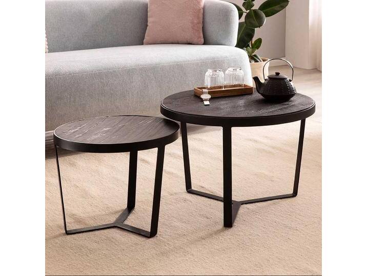 Beistelltisch Sofa Set Wohnzimmertische in modernem Design 40 cm hoch (zweiteilig) von Pharao24.de