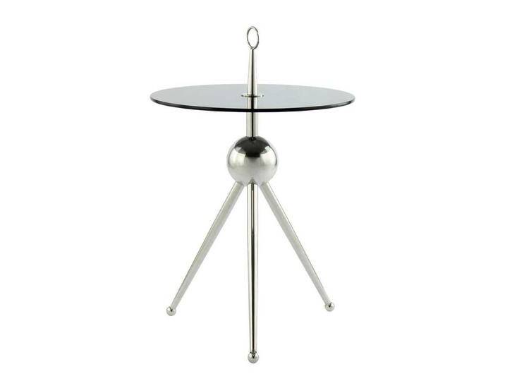 Beistelltisch Sofa aus Glas Edelstahl von Pharao24.de