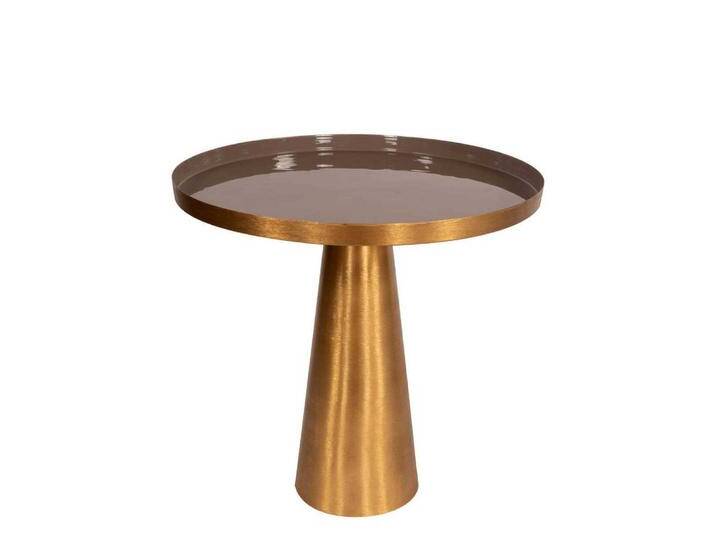 Beistelltisch in Messingfarben Grau von Pharao24.de