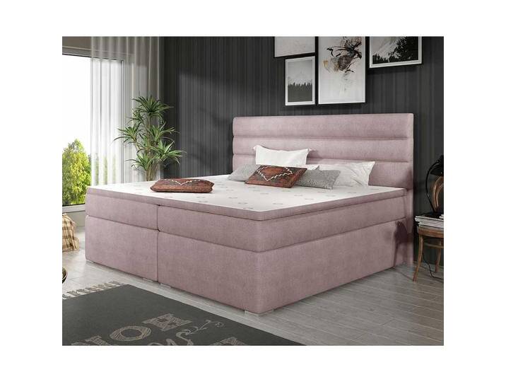 Bett Polsterbett mit Bezug aus Webstoff Bett Polsterbett mit Bezug aus Webstoff von Pharao24.de