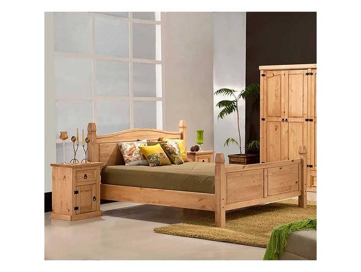 Bett im Landhausstil Kiefer Massivholz Honigfarben Bett im Landhausstil Kiefer Massivholz Honigfarben von Pharao24.de