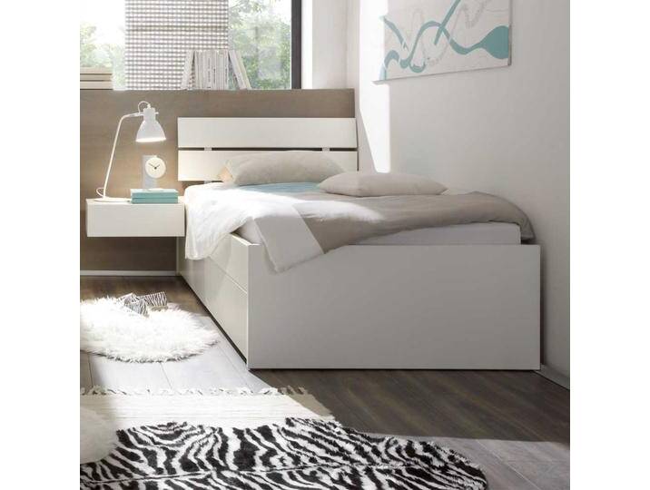 Bett in Weiß MDF von Pharao24.de