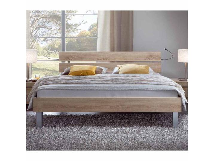 Bett mit geteiltem Kopfteil Sonoma Eiche von Pharao24.de