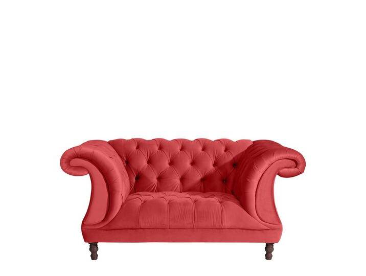 Big Sessel Neo Barock in Rot Samtvelours 167 cm breit - 100 cm tief von Pharao24.de